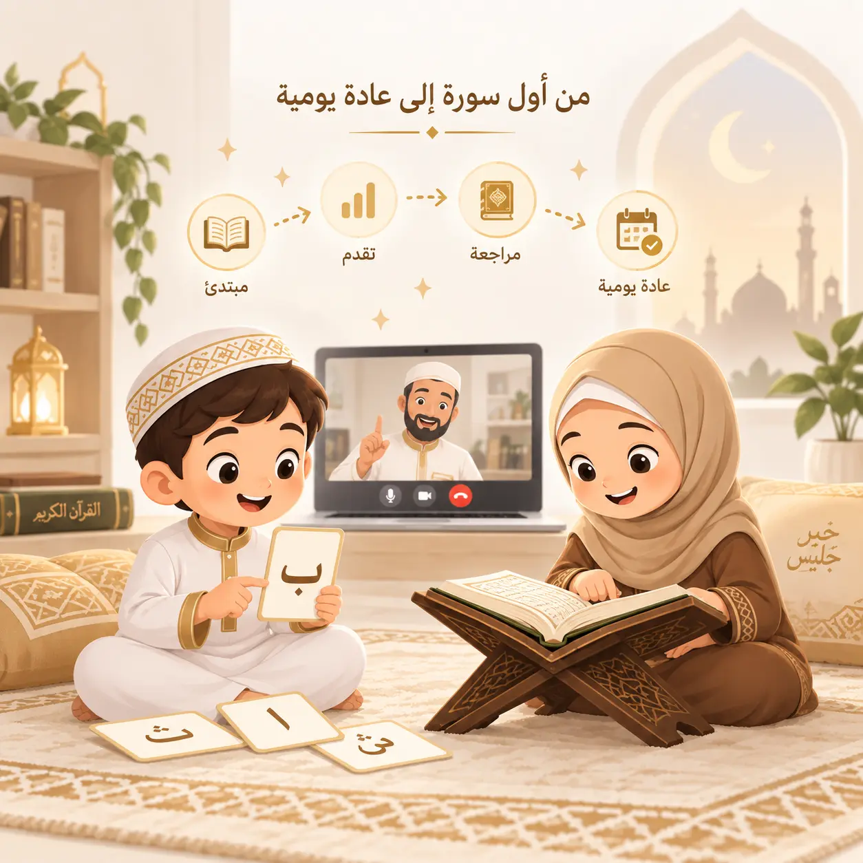 تحفيظ الاطفال ب التكرار