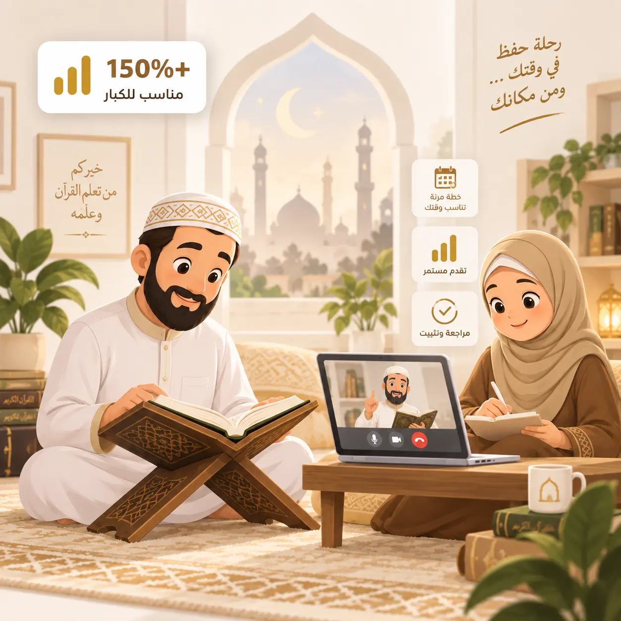 حلقات تحفيظ القرأن للنساء عن بعد
